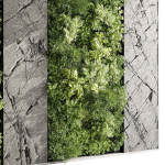 Vertical Wall Garden With Rock frame