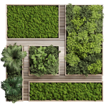 Vertical Wall Garden With Wooden frame 39