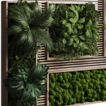 Vertical Wall Garden With Wooden frame 39