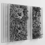 Vertical Wall Garden With Wooden frame set 53