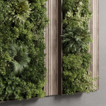 Vertical Wall Garden With Wooden frame set 53