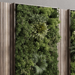 Vertical Wall Garden With Wooden frame set 53
