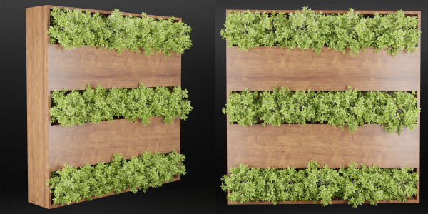 Vertical wooden Garden vol 135-Blender