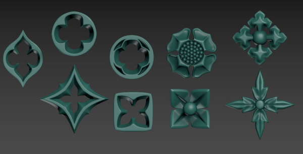 Victorian Gothic Flower Designs