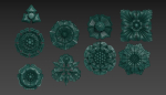 Victorian Gothic Flower Designs