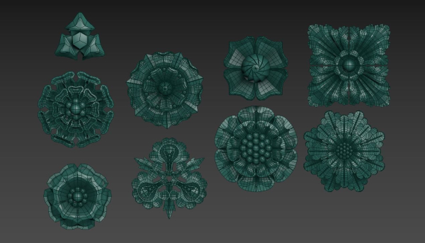 Victorian Gothic Flower Designs