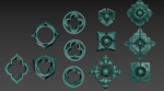 Victorian Gothic Flower Designs