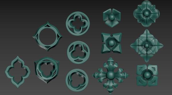 Victorian Gothic Flower Designs