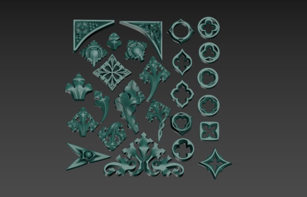 Victorian Gothic Flower Designs