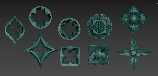 Victorian Gothic Flower Designs