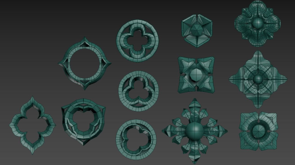 Victorian Gothic Flower Designs