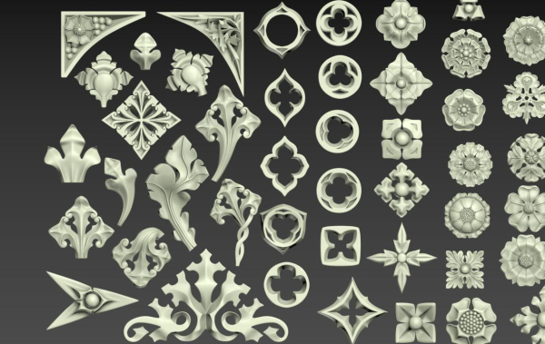 Victorian Gothic Flower Designs
