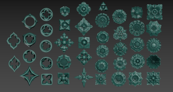 Victorian Gothic Flower Designs