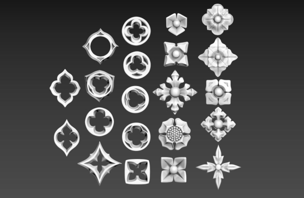 Victorian Gothic Flower Designs