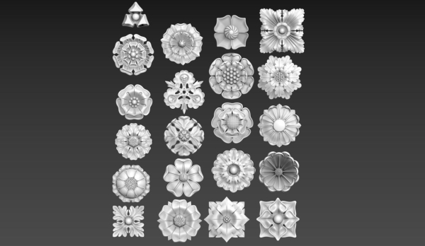 Victorian Gothic Flower Designs