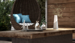 Villa garden landscape - 3D model