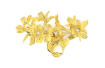 vintage brooch flower orchid 766