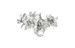 vintage brooch flower orchid 766