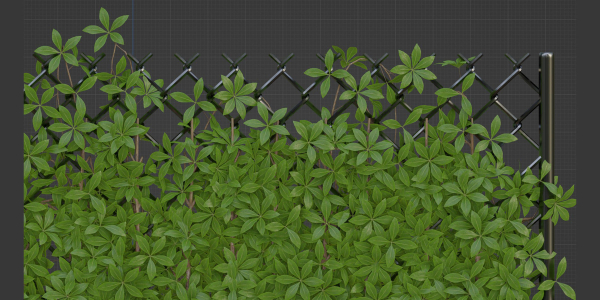 Virginia creeper on fence vol 182-Blender