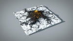 Volcano with Summer and Winter Textures