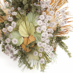 Wall decorations made of dry palm leaves 230