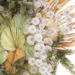 Wall decorations made of dry palm leaves 230
