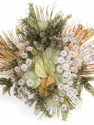 Wall decorations made of dry palm leaves 230