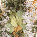 Wall decorations made of dry palm leaves 230