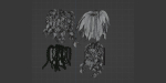 Wall hanging plants collection vol 206-Blender