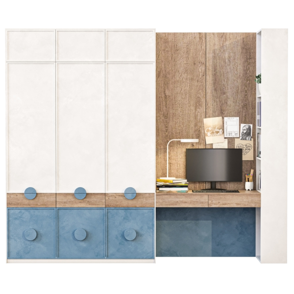 Wardrobe with alcohol decor and accessories