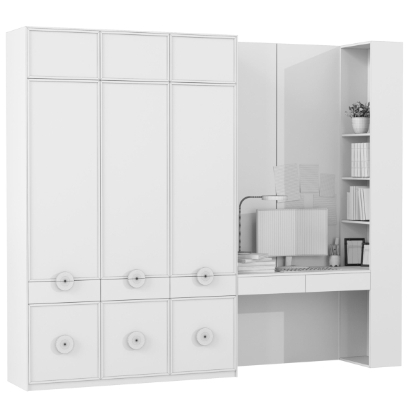 Wardrobe with alcohol decor and accessories