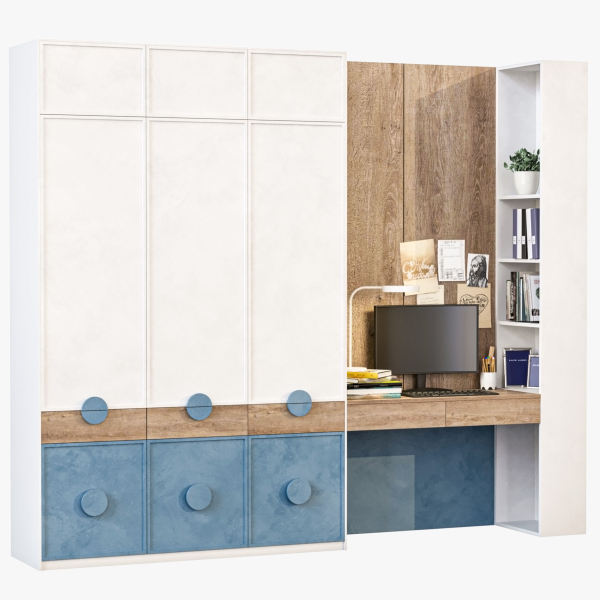 Wardrobe with alcohol decor and accessories