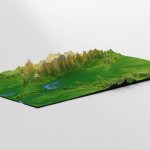 Wasteland Mountain Landscape