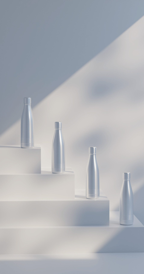 Water Bottle with studio Light  file ready