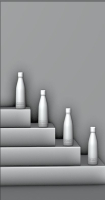 Water Bottle with studio Light  file ready