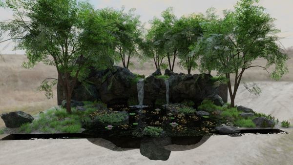 Waterfall Scene