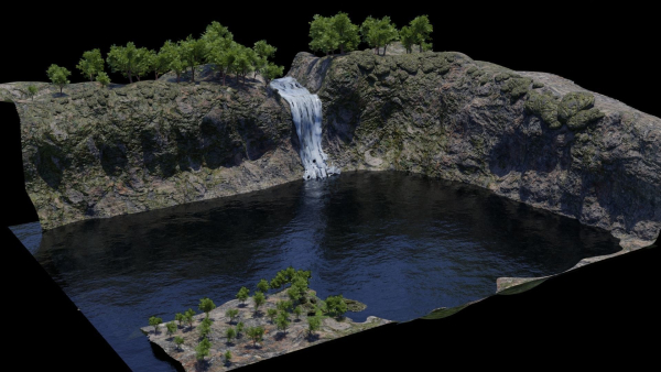 Waterfall Scene