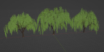 Weeping willow trees collection vol 115-Blender