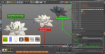 White Lotus- Water Lily 3d Animated