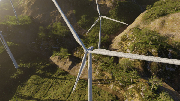 Wind Turbine Scene