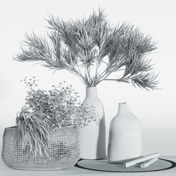 Wine colored decorative set