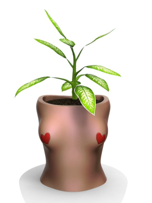 Woman pot 3 - STL FOR 3D PRINTING