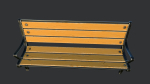 Wood bench semi realistic