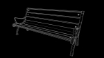 Wood bench semi realistic