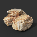 Yellow Horizontal Rock Modular 221123 - Ultra HD 16K Texture