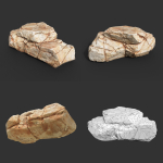 Yellow Horizontal Rock Modular 221123 - Ultra HD 16K Texture