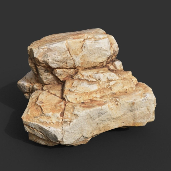 Yellow Horizontal Rock Modular 221123 - Ultra HD 16K Texture