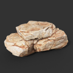 Yellow Horizontal Rock Modular 221123 - Ultra HD 16K Texture